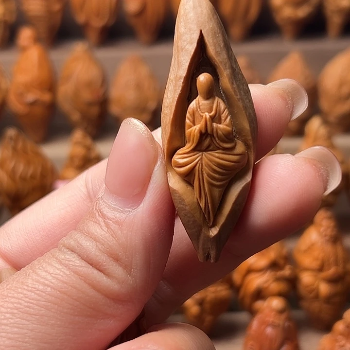 橄榄核吊坠@***足橄榄核