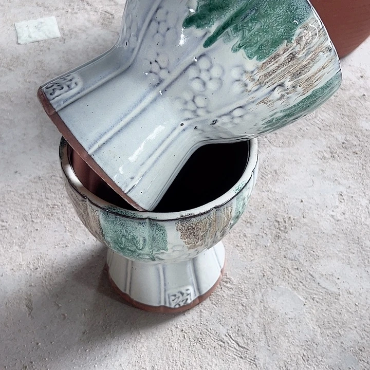 紫砂花盆高20口18