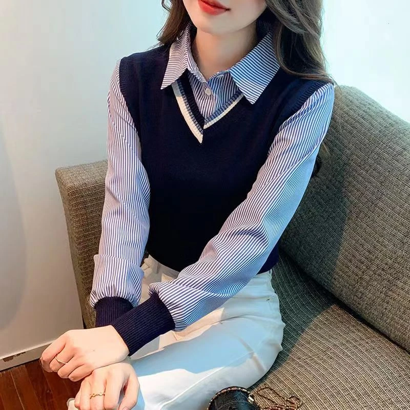 [1141-1200]居家外出高级女百搭马甲春秋时尚网红针织外穿宽松