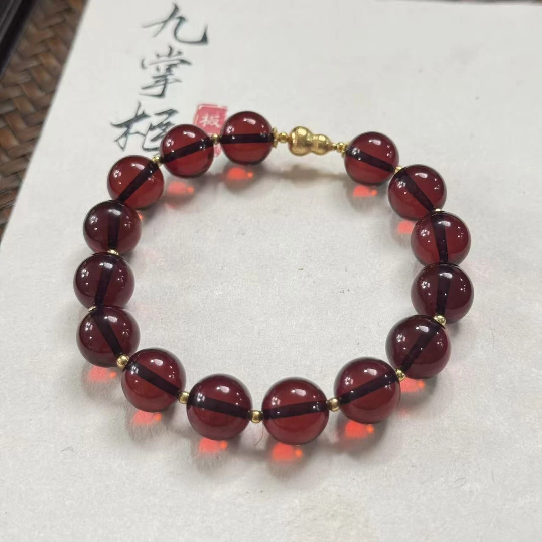 天然血珀单圈手串简约百搭—多样性发其一10mm+