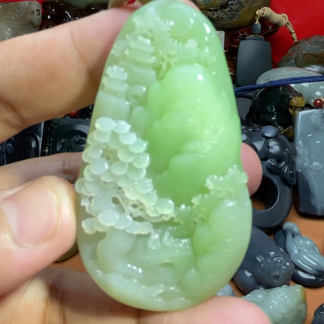 和田玉未镶嵌颈饰