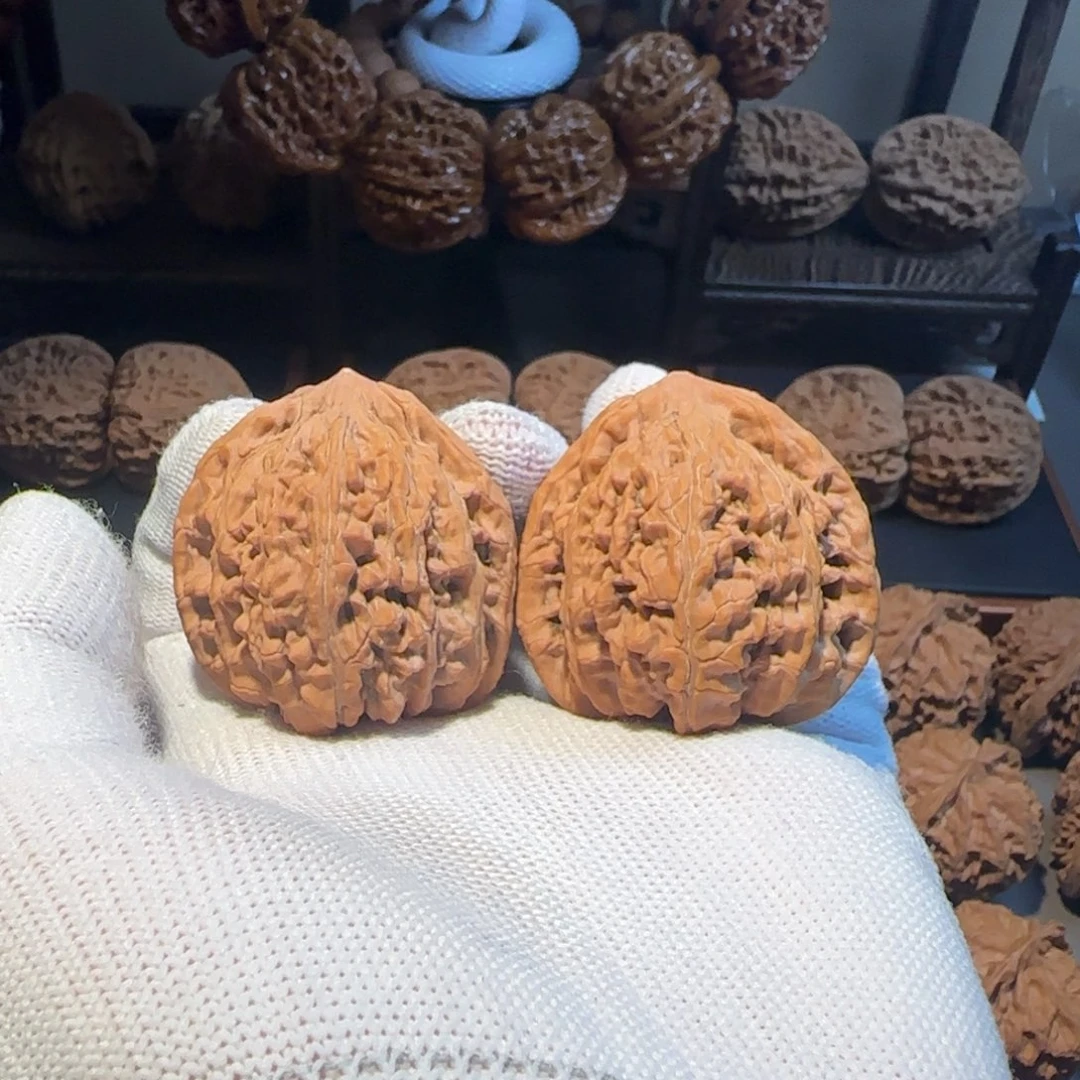 文玩核桃把件43尺全品望月