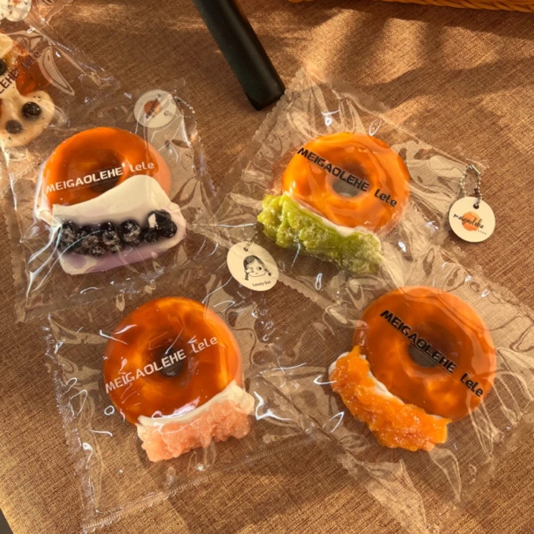 3天发货预售甜甜圈食品级硅胶捏捏开箱无7天无理由退换天发货