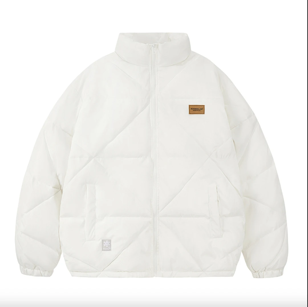 菱形衔缝格基础棉服