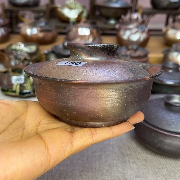 裸柴烧陶瓷手工茶器