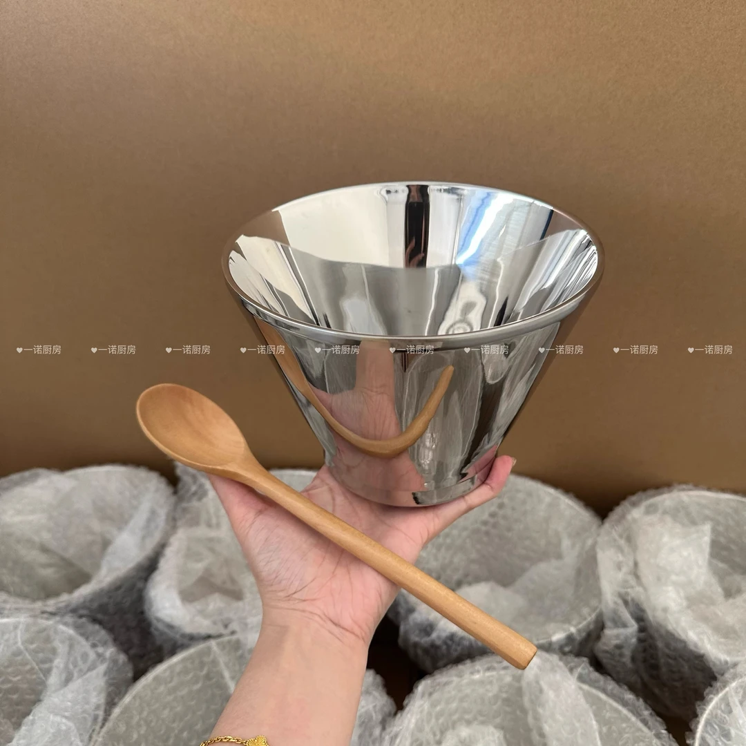 一诺厨房斗笠碗家用高级感螺蛳粉碗泡面碗新款高颜值大容量沙拉碗