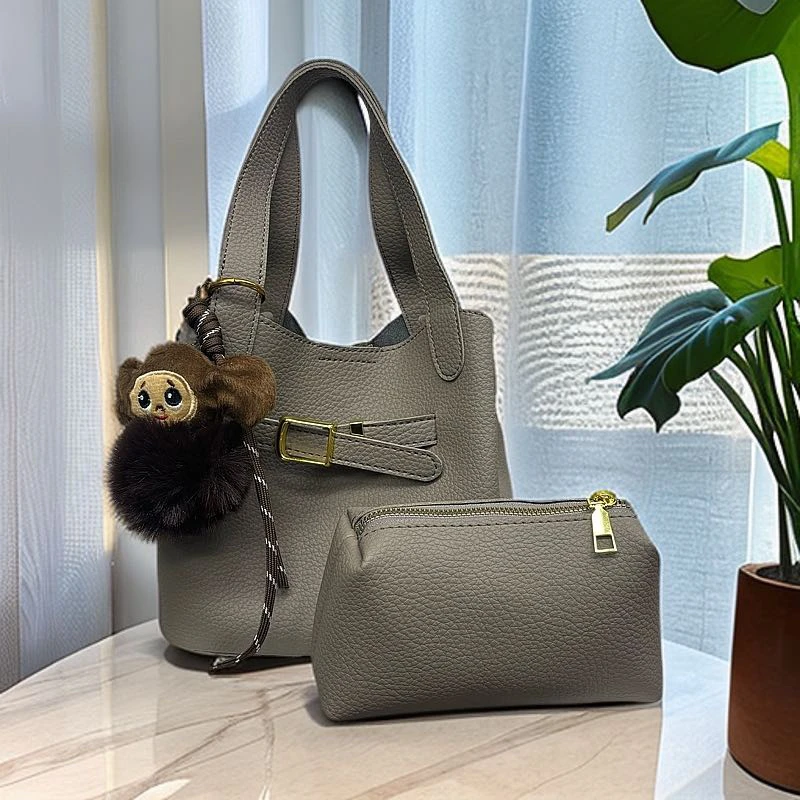 新款轻奢百搭高级感气质时尚斜挎女士包9358灰色