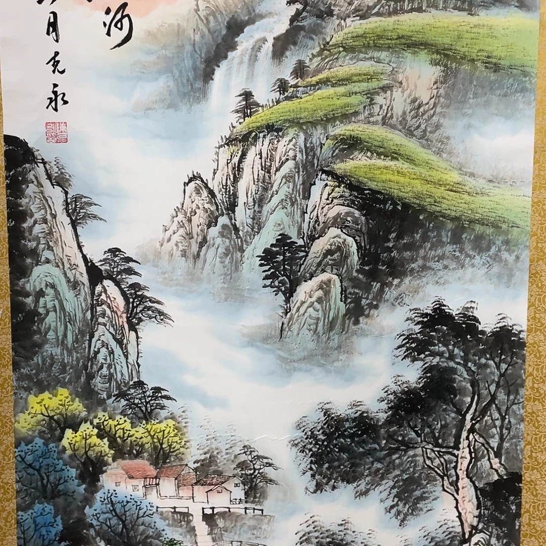 用***1国画老师手笔手绘作品N