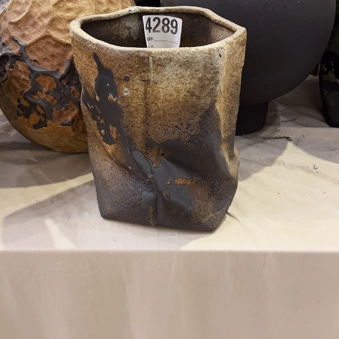 瓶4289高21口15陶瓷花瓶无孔