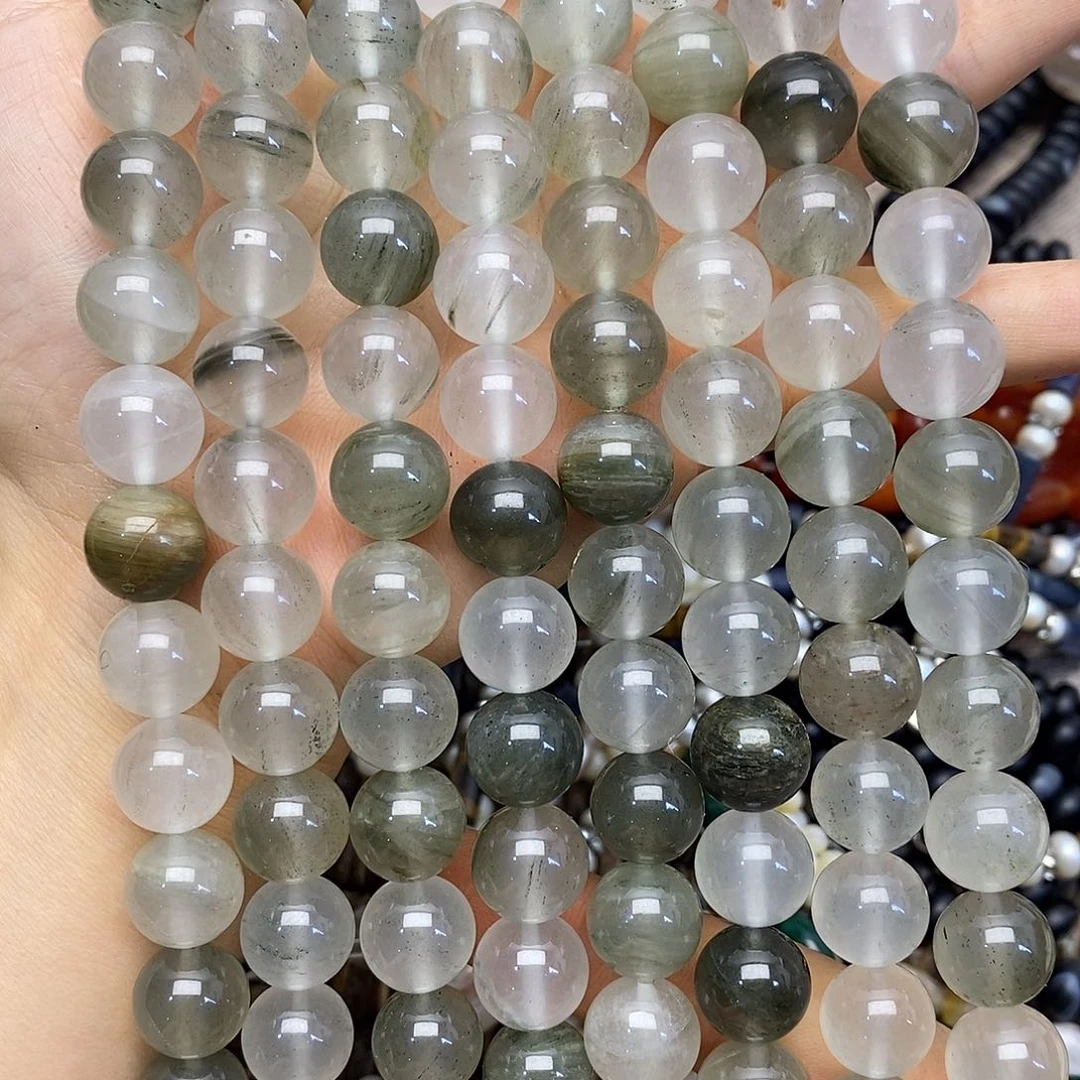 玛瑙/玉髓合金珠宝半成品绿水晶卡十二一条