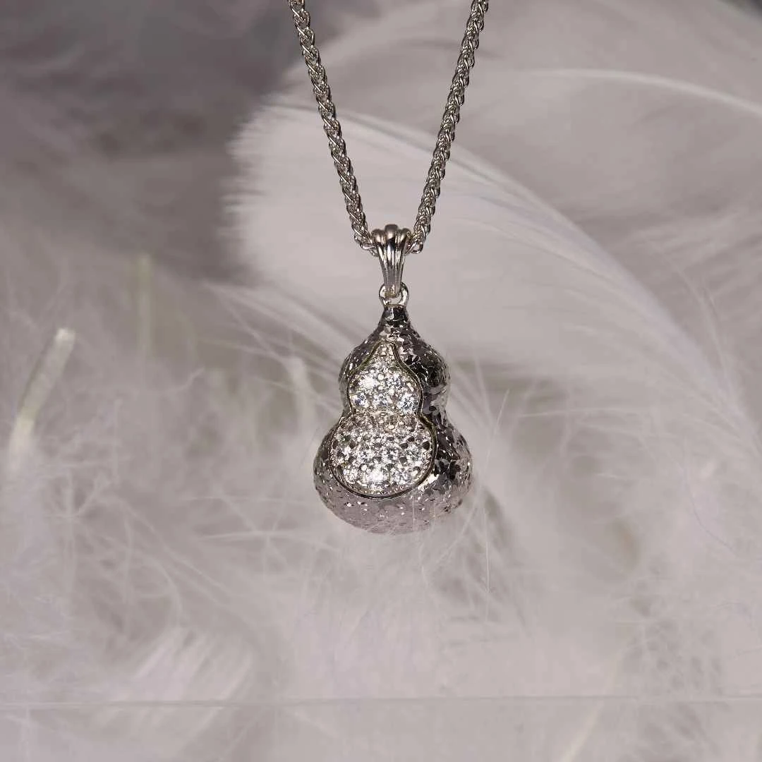 坠链均925银 如苑珠宝S925吊坠/总长49.5多样性发货