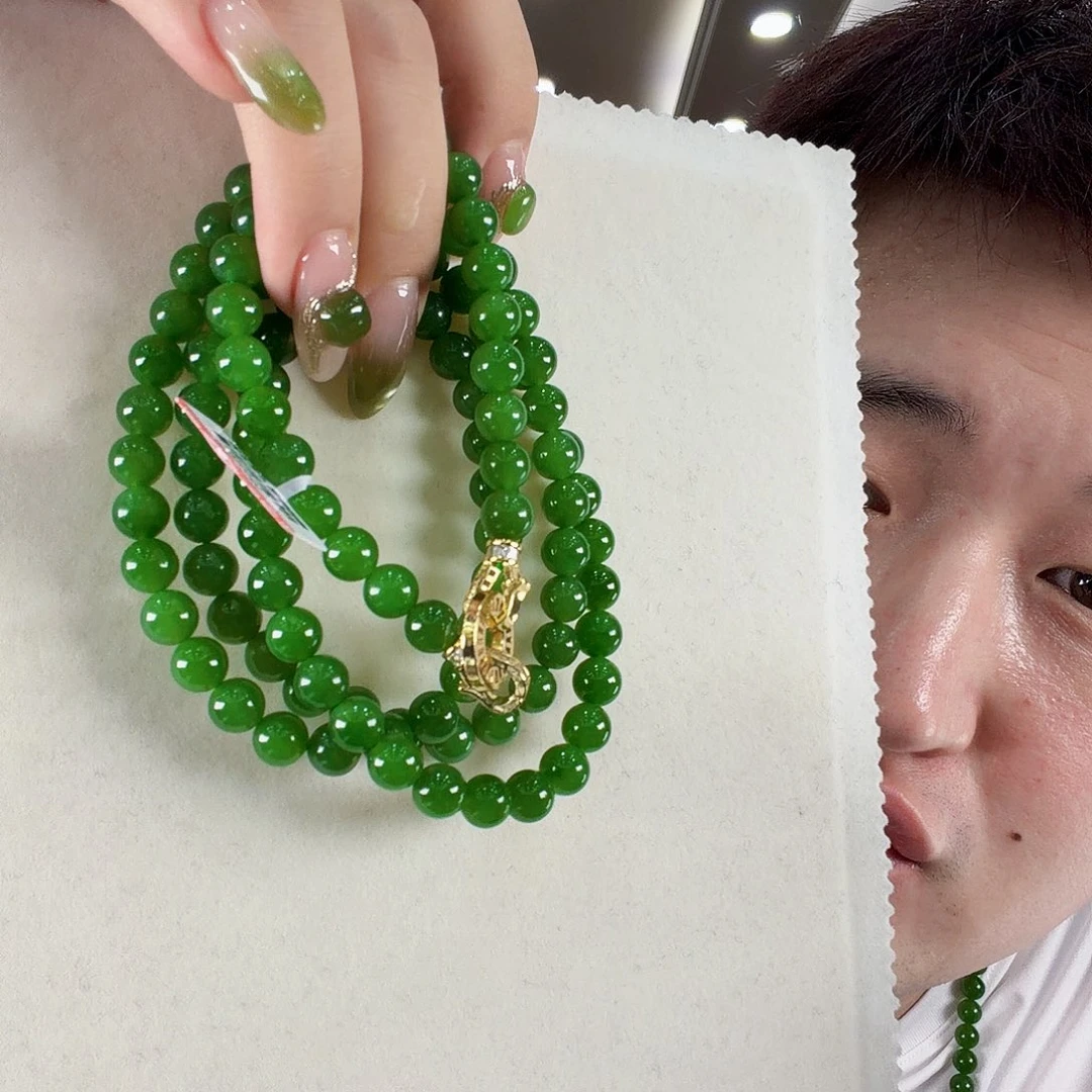 和田玉(碧玉)未镶嵌项链