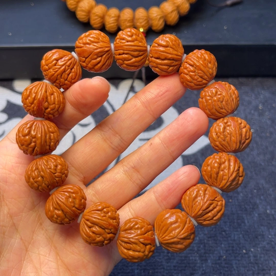 桃核手串龙纹桃核