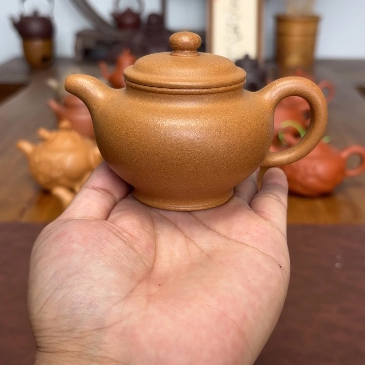 茶壶紫砂掇只150毫升黄金段