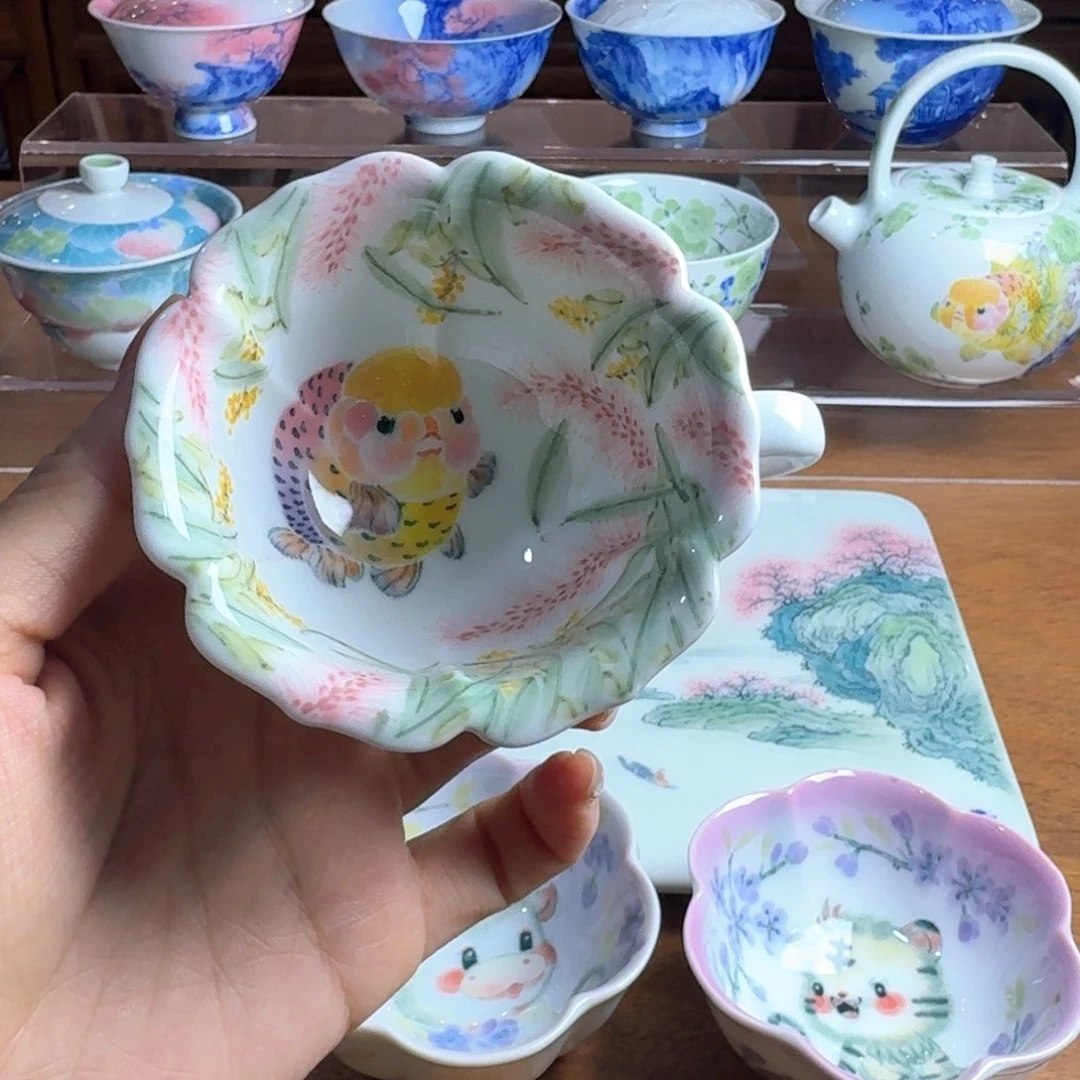 赐闲堂兰寿咖啡杯微瑕