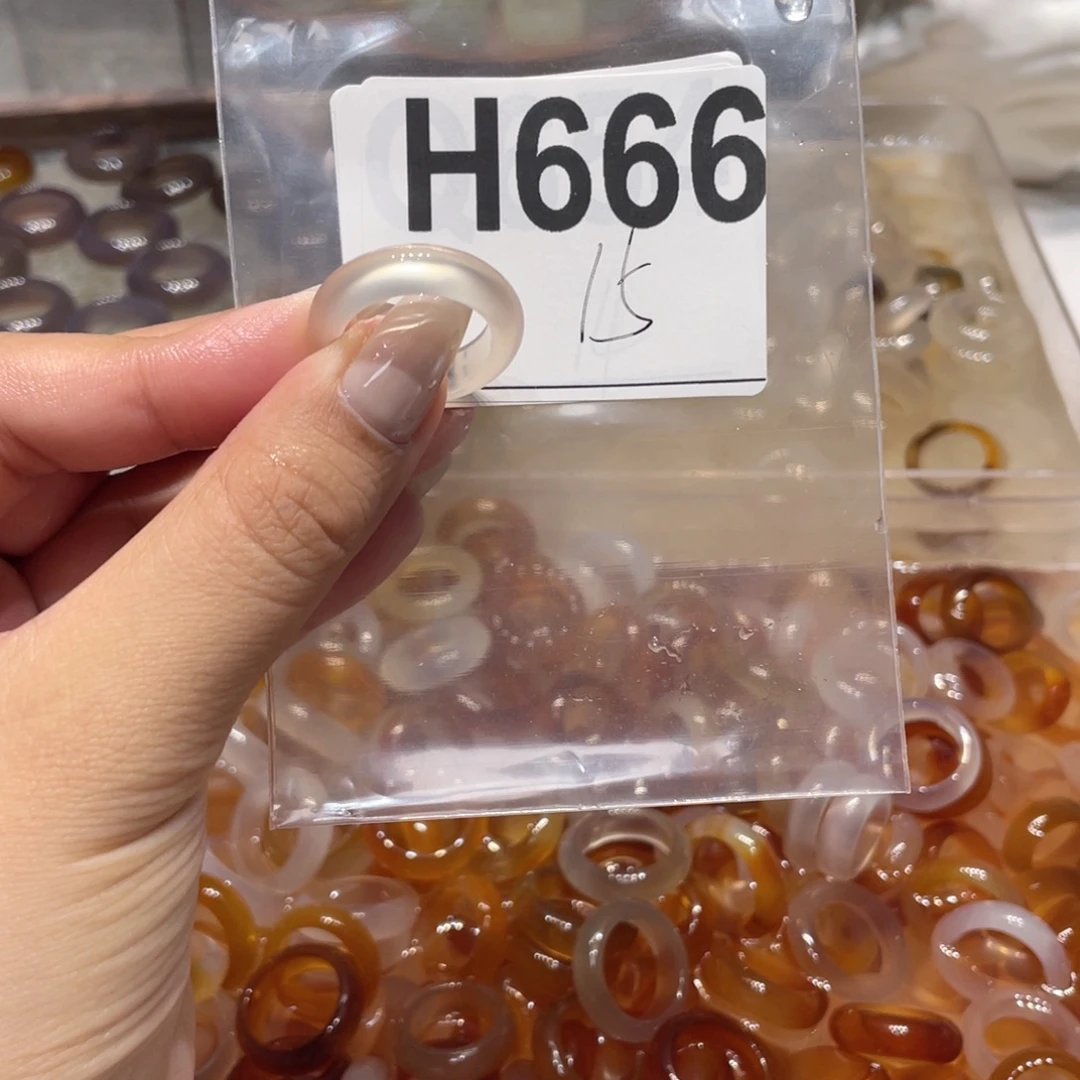 玛瑙/玉髓未镶嵌戒指666