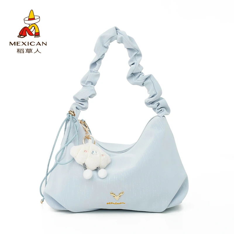 稻草人25年新款时尚百搭包包流星雨大容量单肩斜挎包