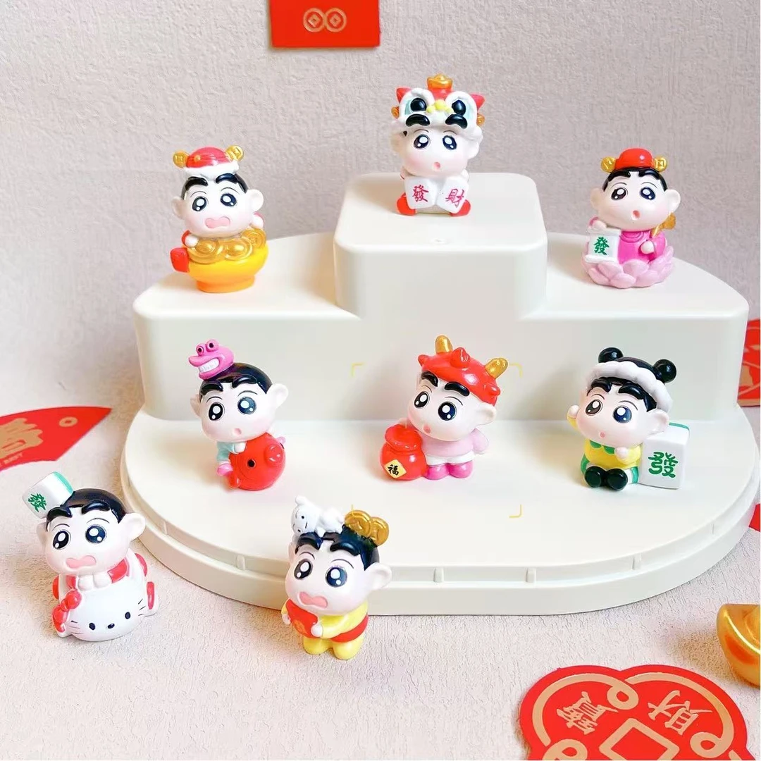 【许愿+对对碰】发财小新可爱微景观新年摆件