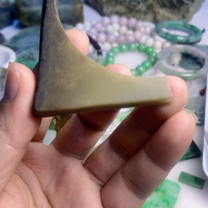 翡翠散珠天然翡翠A货挂件