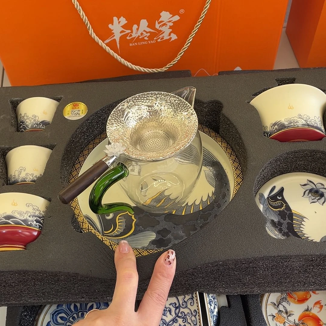 陶景德陶瓷盖碗茶具