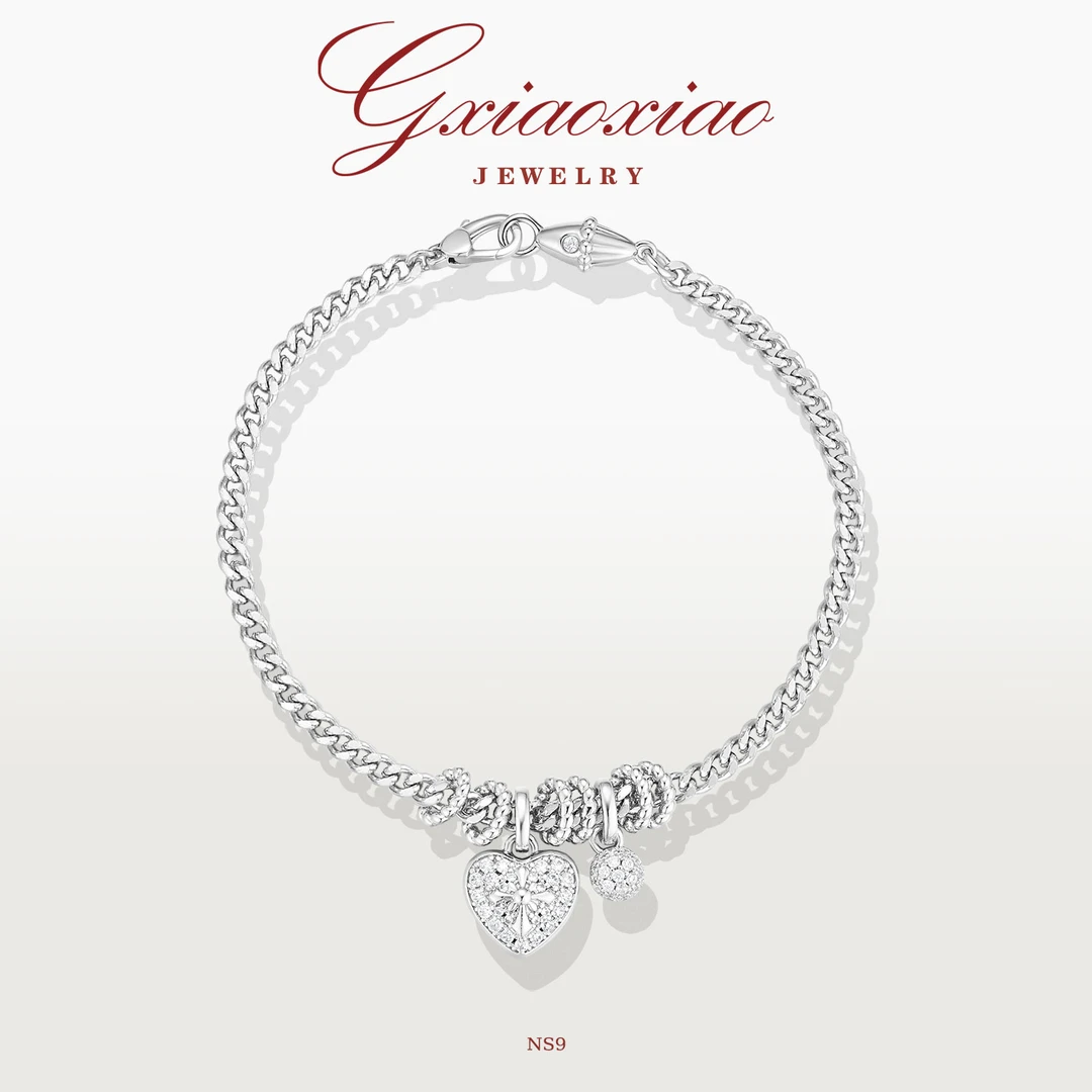 G XIAOXIAO 【星心闪耀】时尚高级感经典爱心手链 NS9