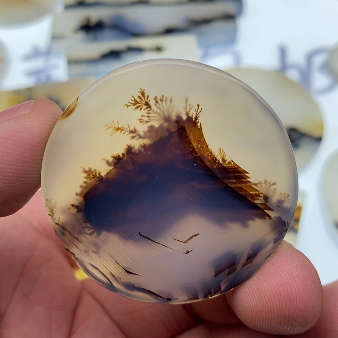 玛瑙/玉髓牌子足银镀金镶嵌