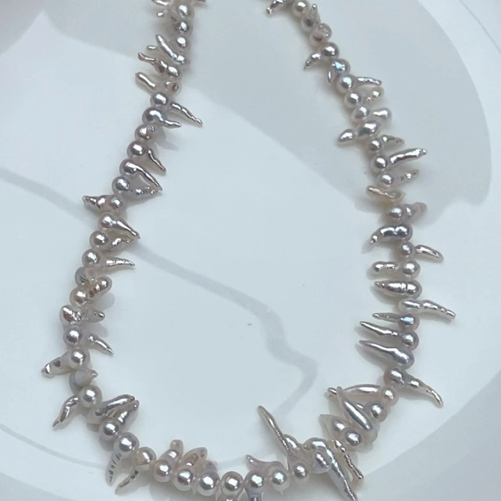 颈饰淡水珍珠银S925镶嵌