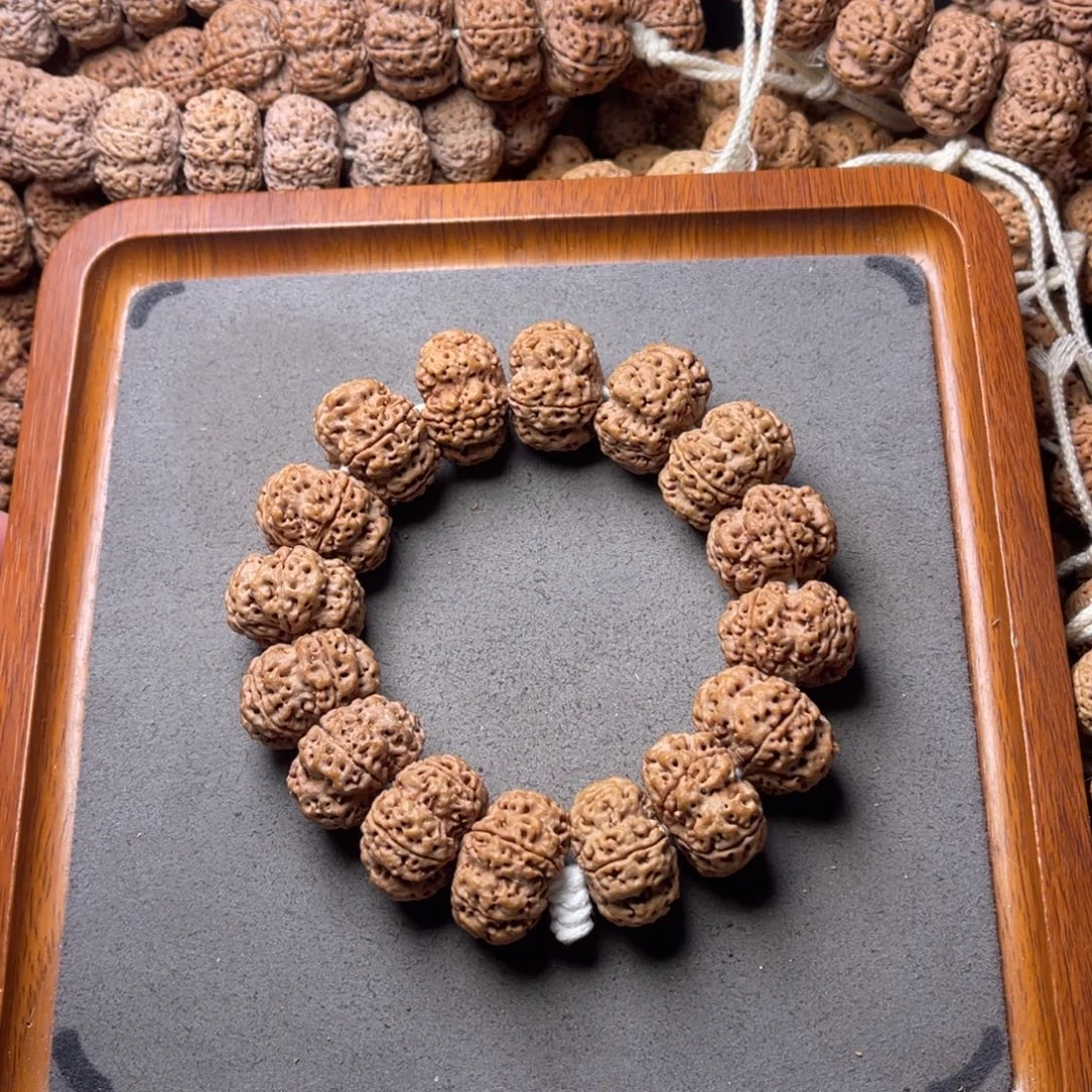 菩提籽类2号金刚菩提原生态梅花夹板24