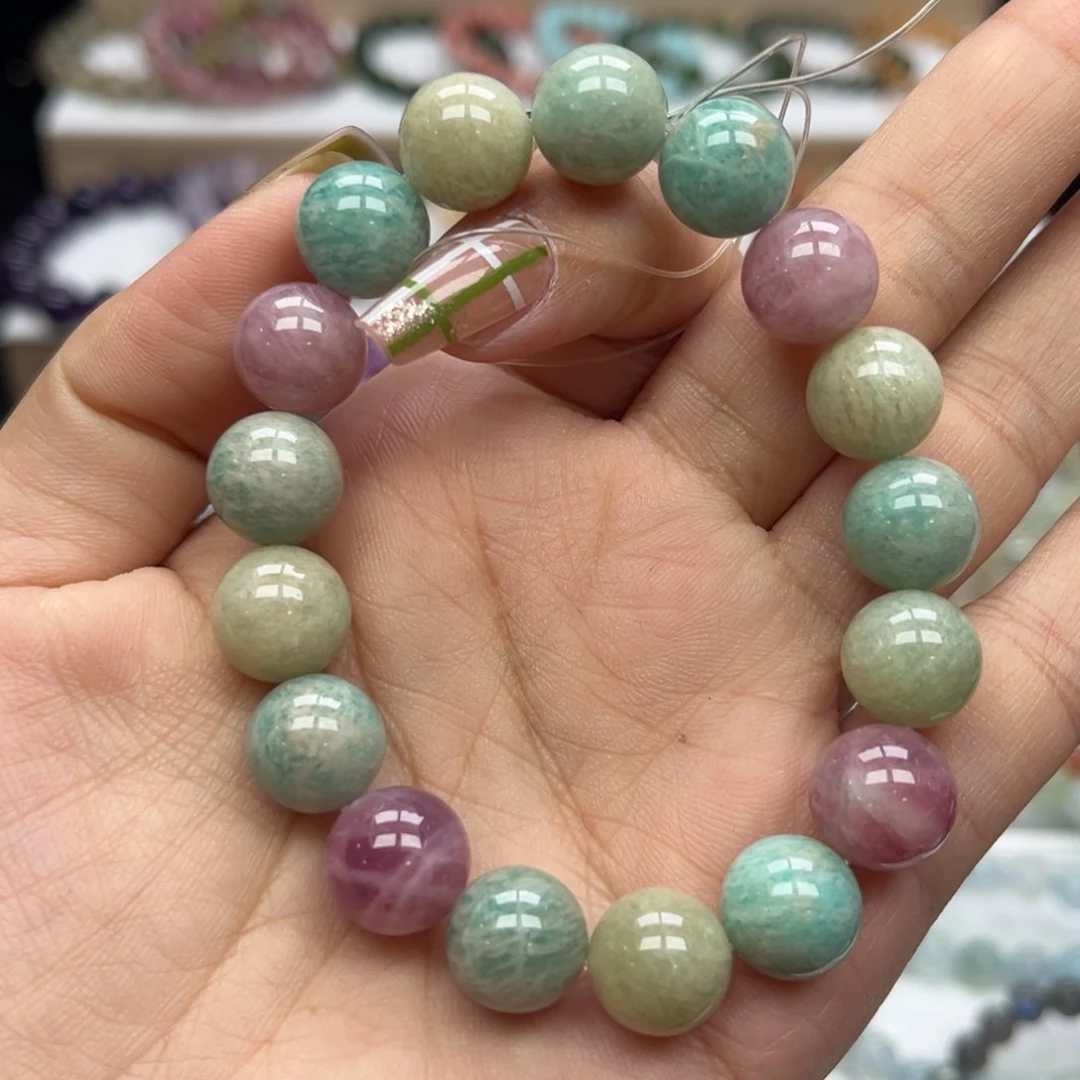 水晶手链未镶嵌老矿天河石11mm