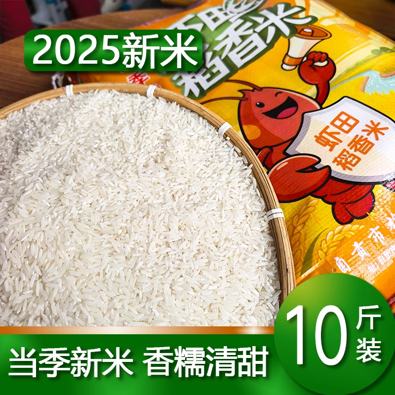 虾田稻香米长粒香南方大米四川大米2025年新米10斤装