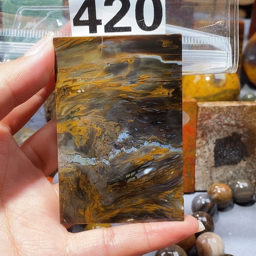 未镶嵌天然北票硅化玉吊坠硅化玉