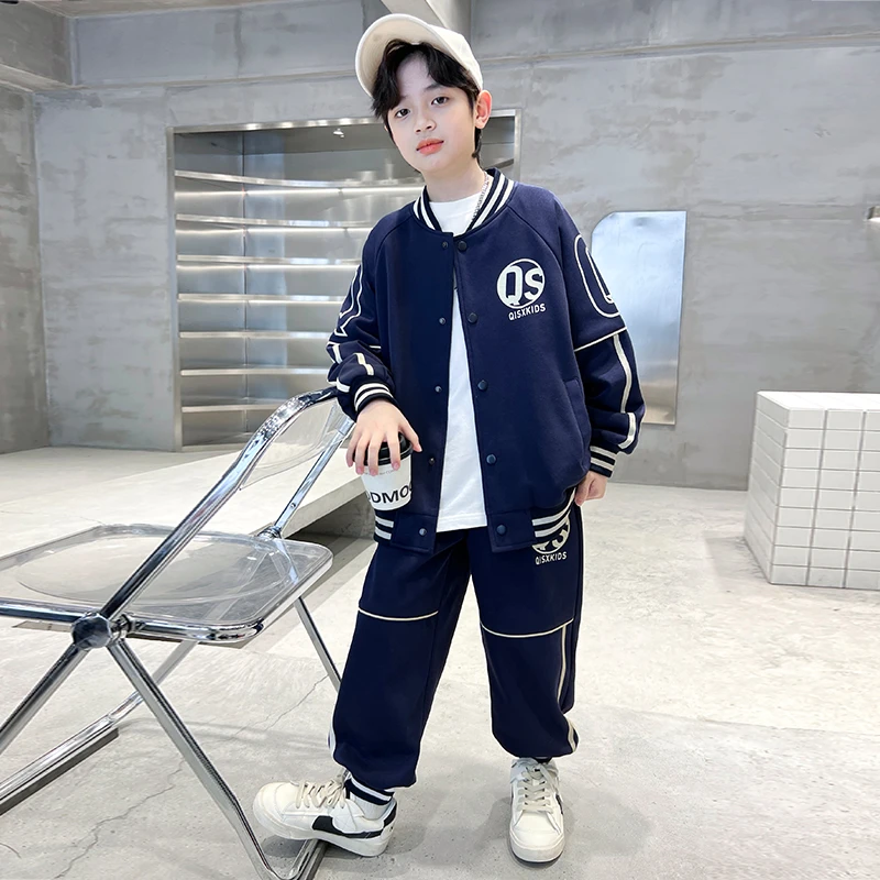 男童2025春秋款套装新款时髦中大儿童男孩春装炸街潮AF105