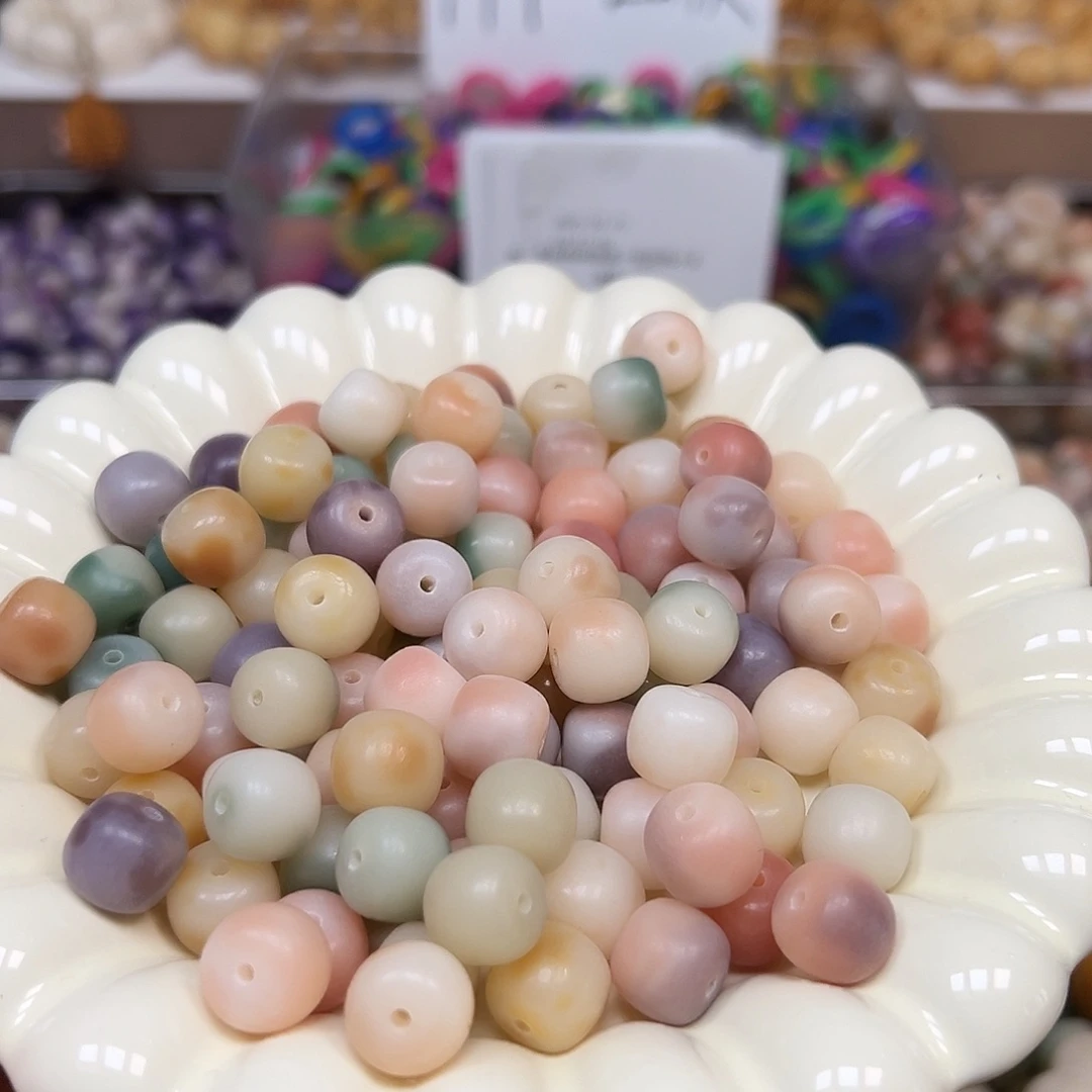 手串菩提根/象牙果微瑕12非料花皮桶110颗