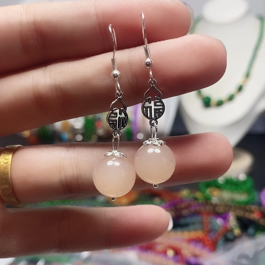未镶嵌耳钉玛瑙/玉髓101