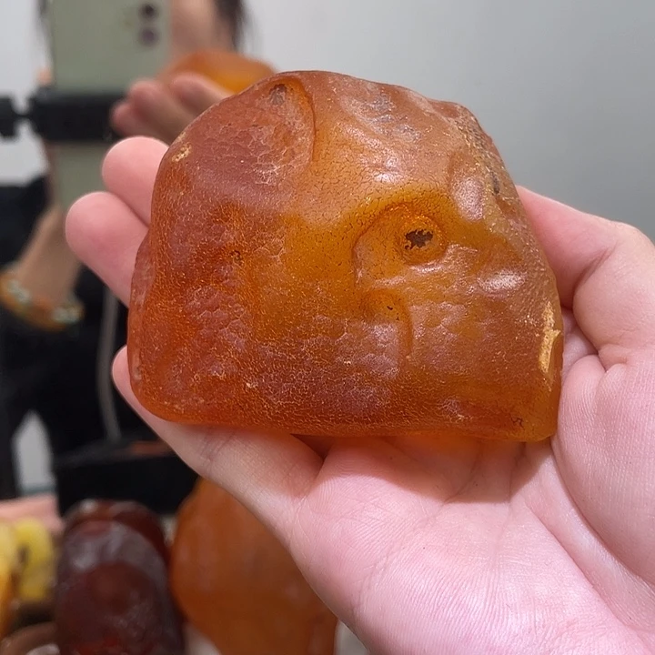 琥珀未镶嵌珠宝奇石浅*