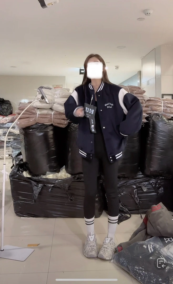 【柒汐】推荐韩系复古撞色棒球外套2430