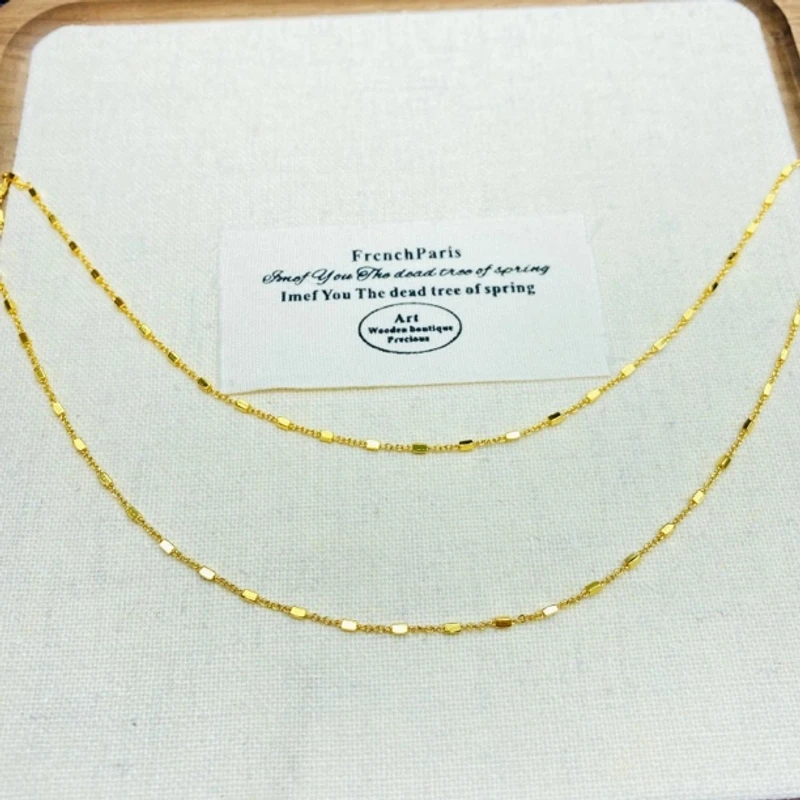 项链 项链 爆款K04207黄色小方块项链多样性发货47353