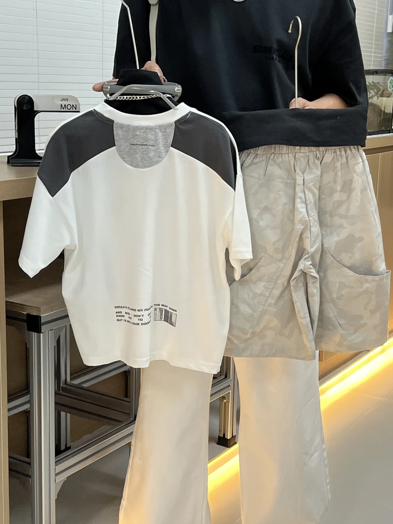 NanMeng自制-2025ss【赛车手】男女童运动休闲夏季宽松短袖T