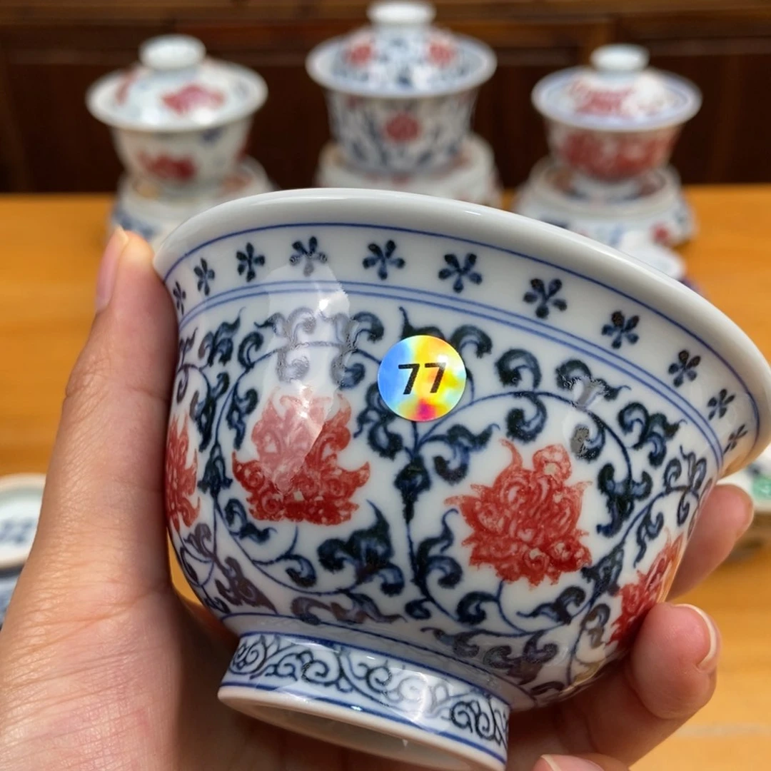 手绘现代茶具非古董
