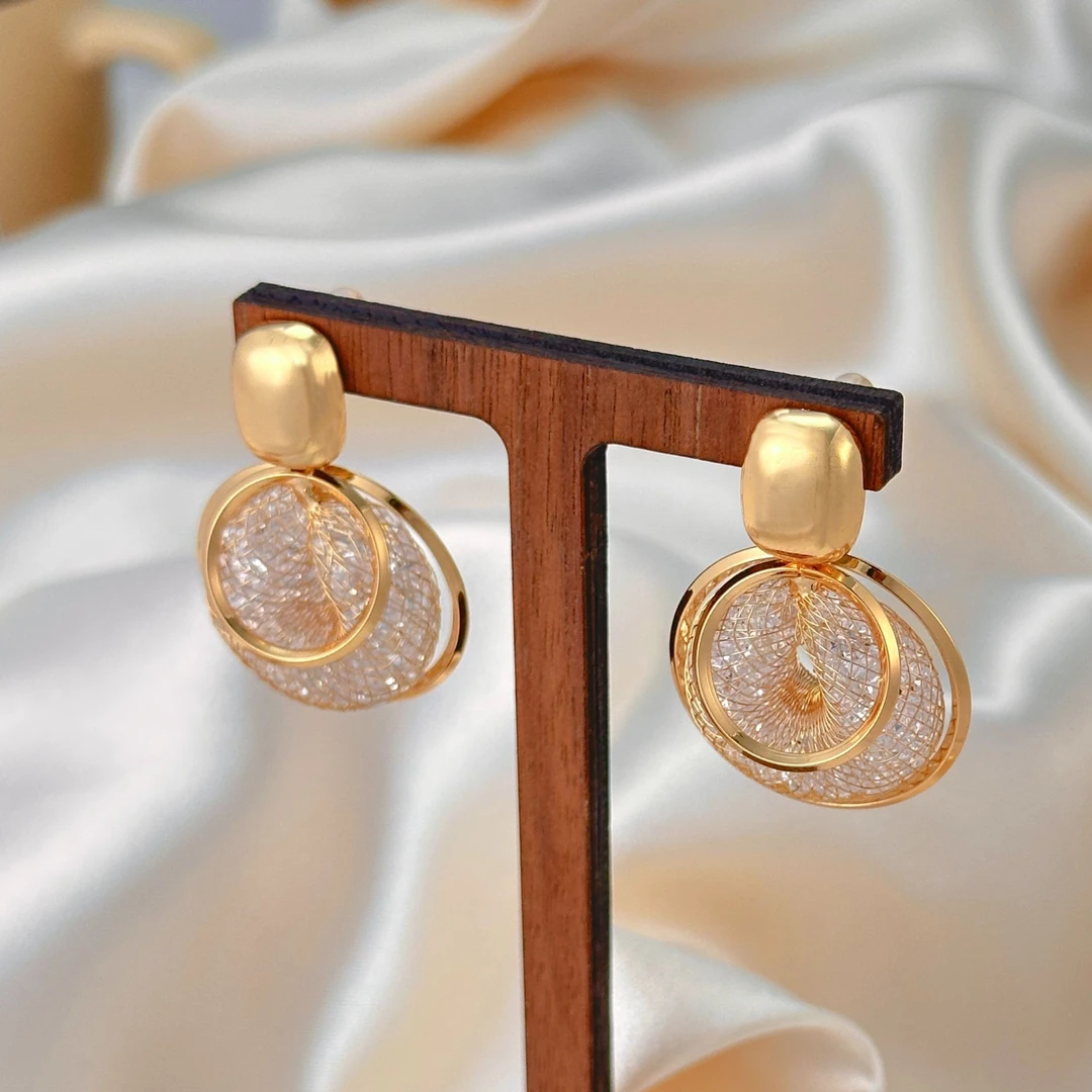 【KEFAN珂梵】耳环时尚风金色女小众百搭设计轻奢精致耳饰