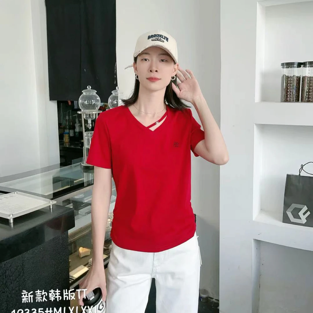 双鱼利菲儿夏天新款短袖上衣19335