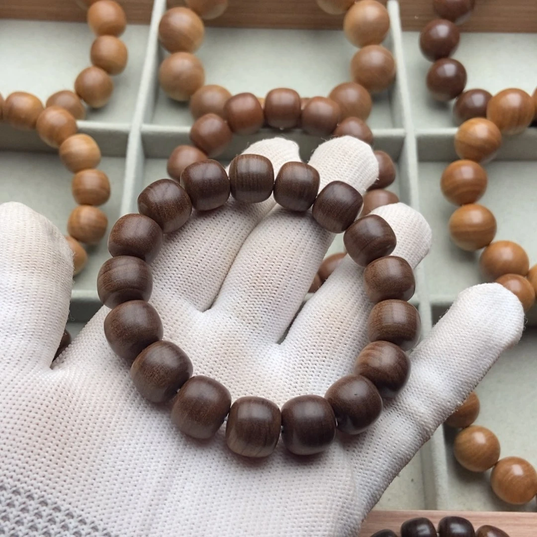 檀香木手串/手链承*12.13老山檀香黑肉沉焦糖手串