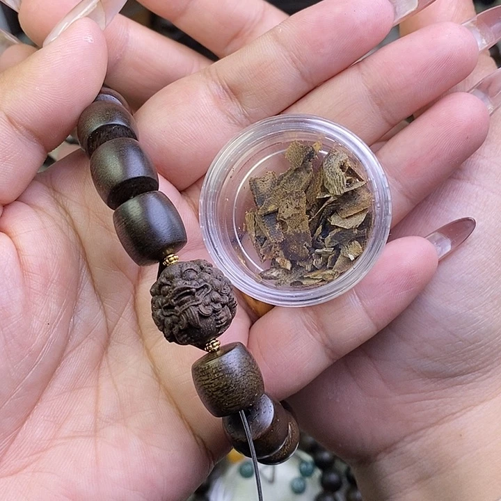 沉香沉香碎屑于*梁越南芽庄白棋楠1.2桶珠
