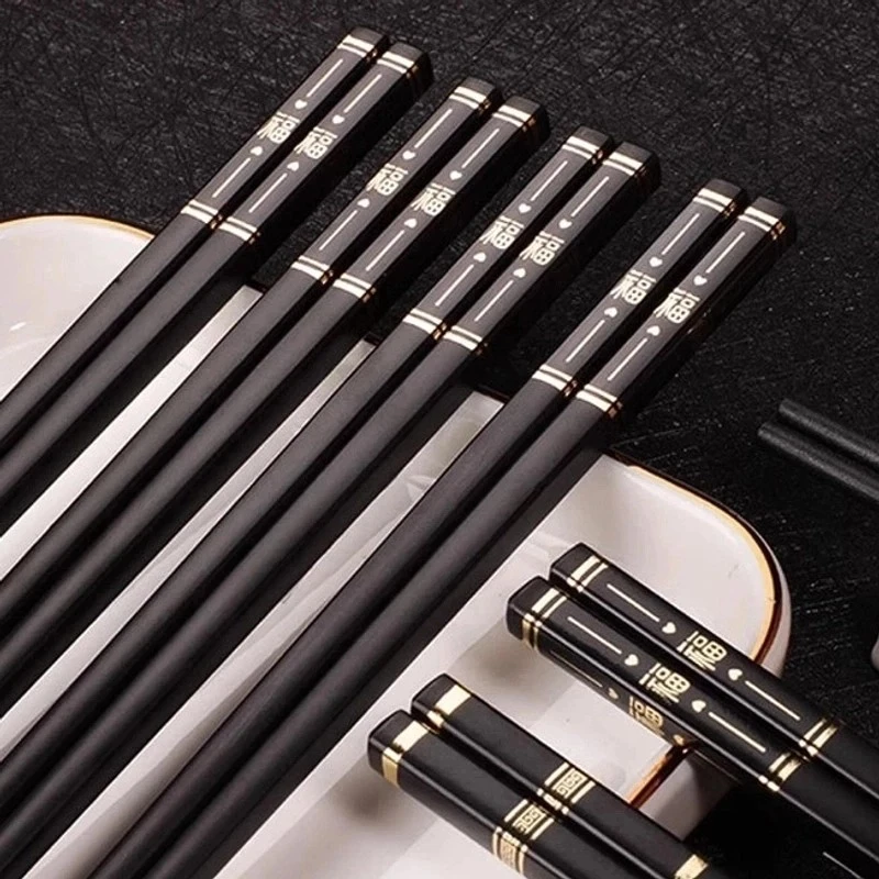 【主播补贴】【三单五单屯】5双高档筷子防滑防霉不变形耐筷