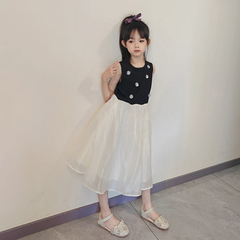 小孩子衣服女款夏季2025新款儿童女孩网红公主裙子女童夏装连衣裙