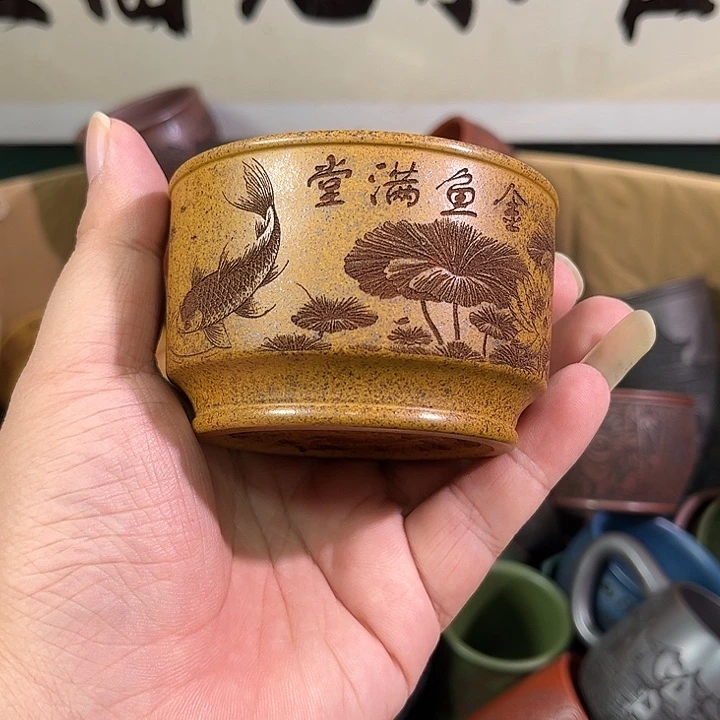 茶杯紫砂全手工紫砂主人杯