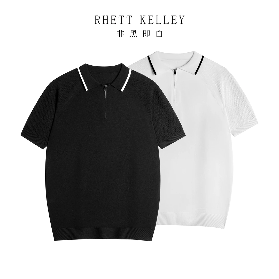 『伈风随行 透雅无界』老钱风舒适16枕横机透气轻盈短袖POLO衫