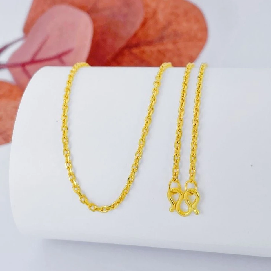 链子足银 足银闪O款项链经典百搭时尚百搭万能链情侣男女款项链