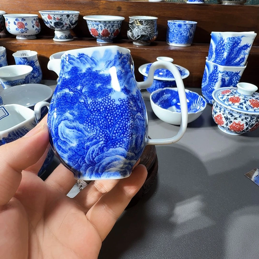 嘉***戈泥塑公道手工手绘微微微瑕
