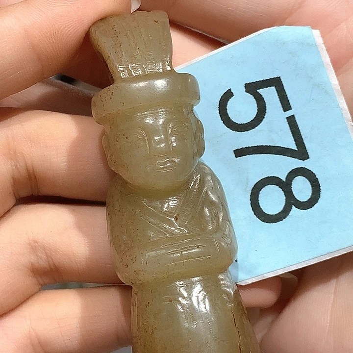 和田玉未镶嵌把件